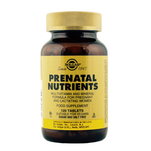 Rasedate vitamiin Prenatal Nutriens Solgar 120 tabl