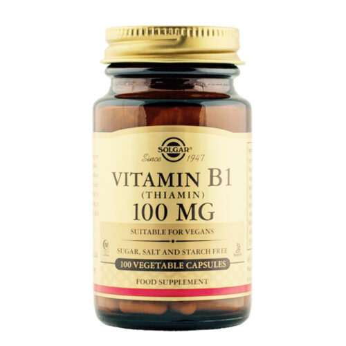 Vitamiin B1 Tiamiin 100 mg Solgar 100 kapslit